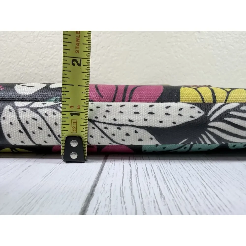 Fossil Dark Floral Cactus Succulent Fiona Crossbody Purse Matching Wallet EUC